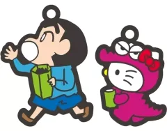 【中古】キーホルダー 4.野原しんのすけ＆ハローキティ 「クレヨンしんちゃん×サンリオキャラクターズ ペアチャームコレクション」