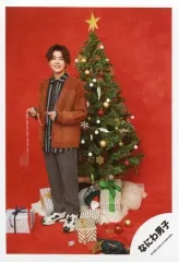 【中古】生写真(ジャニーズ) なにわ男子/長尾謙杜/全身/Greeting Photo ～Christmas 2020～/公式生写真