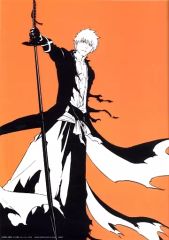 [중고] 포스터 A3 클리어 포스터 쿠로사키 이치고 [이치 반 쿠지 BLEACH-블리치- 천년 혈전편 OP.1] D상