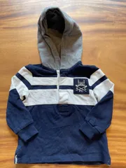 ラルフローレン　フード付き　長袖ポロシャツ　ラガーシャツ18m 95