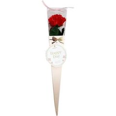 キューフラ(Q-FLA) ソープフラワー入浴剤 1輪 keleeブーケ 花束 miniカーネーション RED レッド ギフト 誕生日 一輪 ギフト 806971