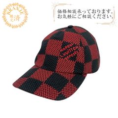 LOUIS VUITTON ルイヴィトン M7360L キャップ・ダミエ ダミエ･ポップ キャップ レッド ブランド