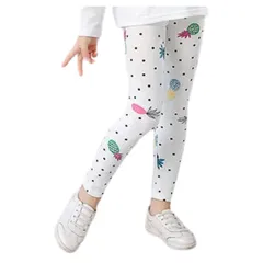 送料無料 A.フルーツドット プリントレギンス 九分丈 韓国子供服 美脚ストレッチ かわいい 女の子 ガールズ キッズ 夏 スポーツ 100cm 120cm 130cm 140cm 150cm