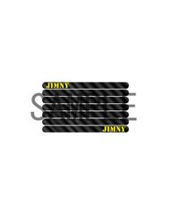 JA11～12系ジムニー用ダクト風ステッカーカラー文字Ver （カーボンB）