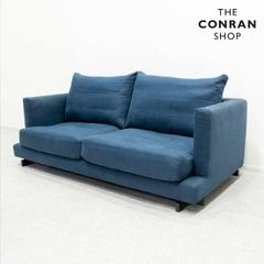 【中古品】THE CONRAN SHOP ザ コンランショップ 2人掛け ソファ ファブリック ネイビー