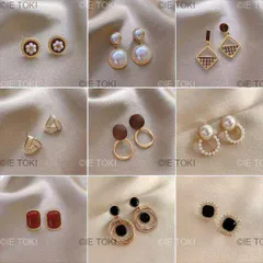 女性用耳穴のないパールイヤークリップ レトロなイヤーフック ロングスタイル エレガントなタッセル プレミアムアクセサリー 2024