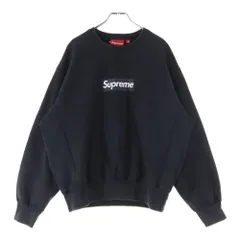 SUPREME (シュプリーム) 25SS Washed Box Logo Crewneck ウォッシュドボックスロゴ クルーネック スウェットトレーナー ブラック