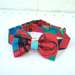 【美品】エルメス HERMES 蝶ネクタイ ヌー　パピヨン　ライトブルー　シルク 美品 HERMÈS エルメス ヌー パピヨン 蝶ネクタイ マルチカラー