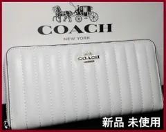 COACH 新品 ホワイト 長財布 レディース コーチ 小物 白 財布 J06