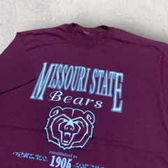 US古着 Missouri State Bears ミズーリ スタート Basketball バスケ Tシャツ L ボルドー