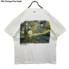 00s Van Gogh IRISES ART Print T-shirt Tee CANADA製 ファンゴッホ 