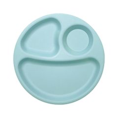 ☆ 훈제 블루 ☆ 마루 플레이트 27cm 런치 플레이트 구분 접시 일본제 식세기 대응 전자 레인지 대응 라운드 플레이트 통접시 마루 마루 플레이트 세련된 귀여운 귀여운 귀여운 원 플레이트 심플 카페 식기 어린이 키즈