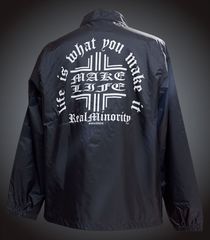 RealMinority リアルマイノリティー コーチジャケット (Make Life) coach jacket カラー：ブラック 10,980円(内税)