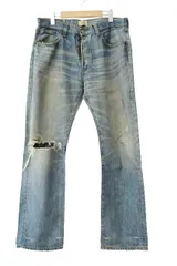 リーバイス Levi's 501 フィリピン製 359刻印 ダメージ加工 デニム パンツ ジーンズ 08501-00 W34 L32 インディゴ ブルー ブランド古着ベクトル 中古●250419