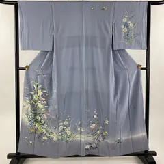 銀座【B-3625】本加賀友禅 奥田勝将作 染五ッ紋 黒留袖 黒色