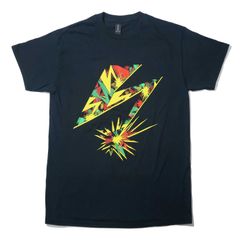【正規品】BAD BRAINS ハードコアバンドTシャツ Camo Bolt-Black