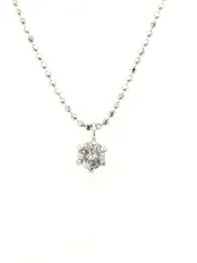 【在庫処分】ペンダント プチ 一粒石 ネックレス ダイヤモンド 0.1ct 【KASHIMA】プラチナ900台のサムネイル