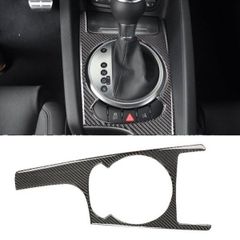 車内カーボン中央 制御 ギア パネル トリム ステッカー アウディ TT 8N 8J MK1 MK2 MK3 2008-2014カーアクセサリー