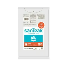 3個セット 日本サニパック サニパックポリ袋NOCOO(ノクー)45L 0.020mm CUH41 10枚