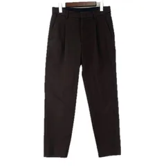 BEAUTY&YOUTH UNITED ARROWS ビューティー＆ユース ユナイテッドアローズ タック テーパードパンツ sizeS/ブラウン