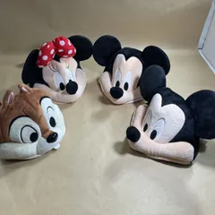 ★ Disney ディズニー ファンキャップ 4点 まとめ商品 ミッキーマウス 2点 ミニーマウス チップ 現状品 0.9kg