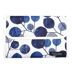 COLORFUL CANDY STYLE 新品   マルチケース 母子手帳ケース ジャバラタイプ ネイビーリーフ リーフ 葉っぱ ナチュラル マルチケース 母子手帳ケース カバー ブランド ジャバラ おしゃれ シンプル 二人用 2人用 大きめ お薬手帳ケース