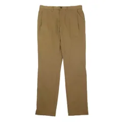 LANVIN ランバン 1タック スラックス ストレッチ パンツ カーキ系【中古】のサムネイル