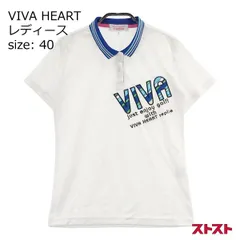 VIVA HEART ビバハート 半袖ポロシャツ ホワイト系 40 [240001921751]#