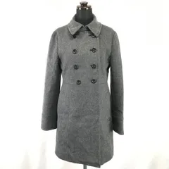 green label relaxing/ユナイテッドアローズ★ダブルブレスト/ウールコート【40/レディースL/グレー/gray】Coats/Jackets/Jumpers◆BH272