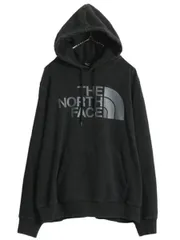 【お得なクーポン配布中!】 ノースフェイス プリント スウェット フード パーカー メンズ L The North Face アウトドア トレーナー プルオーバー 裏起毛 ブラック 薄手