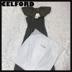 【保存袋・タグ付き】セルフォード ワンピース ギャザー フリル グレー 36