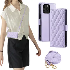 ★即日発送★laddutoi FOR iphone 15 pro max ケース アイホン15プロマックスケース 手帳型 おしゃれ ストラップ付き スタンド機能 カード収納 軽量 薄型 耐衝撃 高級PUレザー 滑り防止 財布型 内蔵マグネット 開閉式 チェック