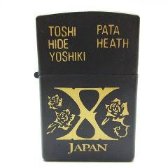未使用 オイルライター X JAPAN エックスジャパン TOSHI / HIDE / YOSHIKI / PATA / HEATU ライター ブラック 黒 メンズ D158MF
