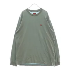 SUPREME (シュプリーム) Small Box L/S Tee スモールボックス ロゴ クルーネック 長袖Tシャツ ロングスリーブカットソー ライトブルー