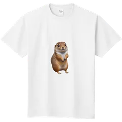 オグロプレーリードッグ　シンプルデザインTシャツ　メンズ・レディース・キッズ