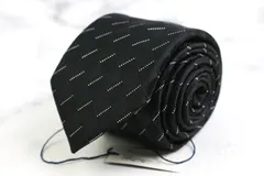 タケゾー ブランド ネクタイ チェック柄 ドット シルク 未使用タグ付 PO メンズ ブラック TAKEZO