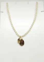 激安 高油風化二眼大黒天珠ネックレス メンズ/レディースOK 割引