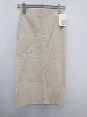 ◇ ◎ ●未使用● BEAUTY & YOUTH 定価1.2万円 フロントスリット 膝下丈 タイト スカート サイズM ベージュ系 レディース P  【1308160084144】