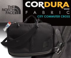 新品正規 ノースフェイス 海外限定 CORDURA強靭生地 CITY COMMUTER CROSS ショルダーバッグ/ビジネスバッグ ブラック(BLK)