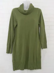◇ ITEMS URBAN RESEARCH タートルネック Iライン 長袖 ミニ ニット ワンピース サイズ F オリーブ レディース  【中古】 【1203280007007】