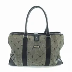 バーバリーブラックレーベル BURBERRY BLACK LABEL トートバッグ ハンド キャンバス レザー ロゴ 総柄 グレー ■GY18 /MQのサムネイル
