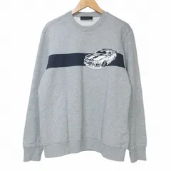 ディーゼルブラックゴールド DIESEL BLACK GOLD 車 刺しゅう トレーナー スウェット 長袖 裏毛 S グレー IBO70 X