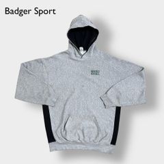 【Badger】カレッジ フットボール ワンポイント 刺繍ロゴ パーカー 2XL