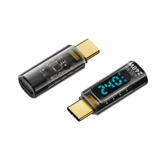 【即日発送】USB4.0 Type YFFSFDC C 変換アダプタ LEDワットスクリーン表示【2個セット】 PD対応 240W急速充電 8K@60Hz映像出力 オス-メス スマートチップ搭載 40Gbps高速データ転送 OTG usb c ケーブル用 Ma