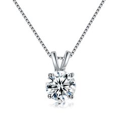 【人気商品】K18 4本爪 45cm 2ct 雪 雪の結晶 ジルコニ 一粒 ダイヤ レディースネックレス 揺れる 細身 Serenday(セレンデイ) 女性 調整可能