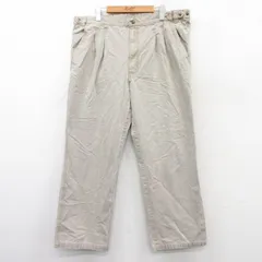 W39/古着 エディーバウアー パンツ メンズ 90s コットン ベージュ系 カーキ spe 25sep13 中古 ボトムス ロング