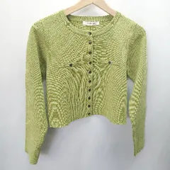 ◇ ●美品● archives アルシーヴ 長袖 カーディガン サイズM グリーン系 レディース E  【1406180073824】