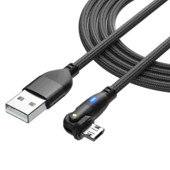 【特価商品】USB ケーブル Ｌ字型 180度回転 急速充電 高速データ転送 マイクロ USB ケーブル 強化TPE製 Micro USB Type A to マイクロb ケーブル Micro充電コード Android スマホ充電ケーブル YFFSFDC Ty