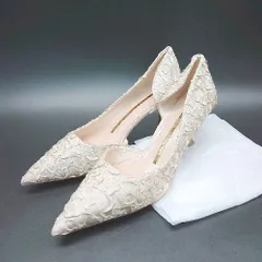 ◇ VESHCO ウエディングシューズ 結婚式 パーティー パンプス サイズ23.5 ベージュ レディース E  【1306260003850】