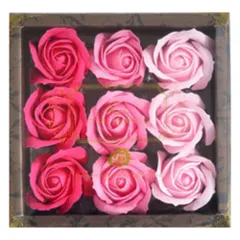 ☆ ローズピンク ☆ フレグランス ソープフラワー ソープ フラワー 造花 ボックスフラワー 入浴剤 バスフラワー シャボンフラワー お花 花 フラワーギフト 枯れない花 飾り 箱 ボックス 可愛い かわいい 記念日 誕生日 ギフト 贈り物